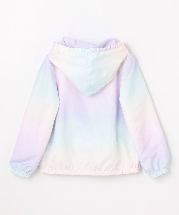 ANY KIDS 【フード取り外し/洗濯機可能】撥水加工リバーシブルゾン レインボー