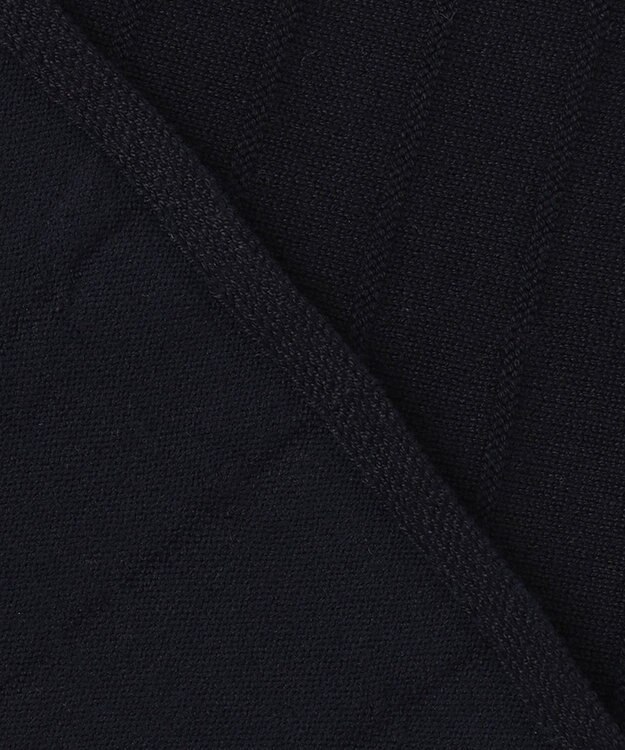 ANY SIS L 【洗える】ペプラム ニット ネイビー