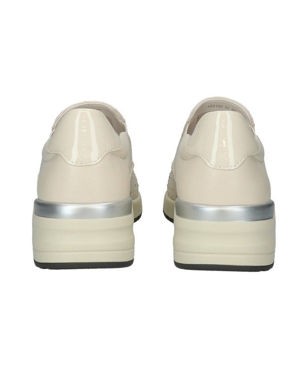 Bridget Birkin 【Round About】ラインストーンアクセントスリッポンスニーカー アイボリー