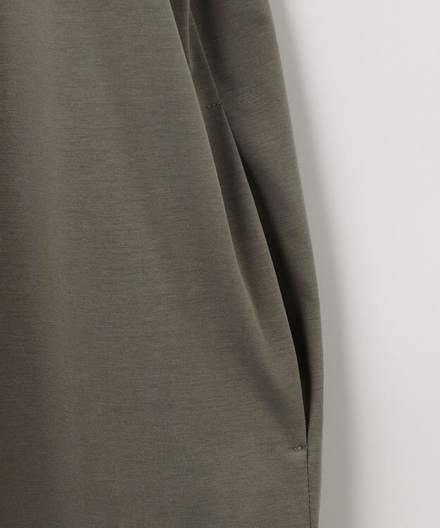 自由区 L 【洗える】ライトギャザーフレンチスリーブ ワンピース カーキ系