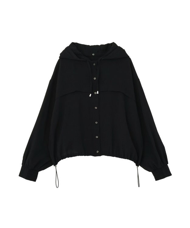 earth music&ecology 【予約】シアーシャツブルゾン ブラック