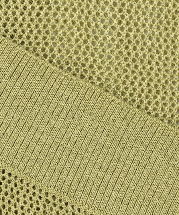 ANY メッシュカーディガン アップルグリーン