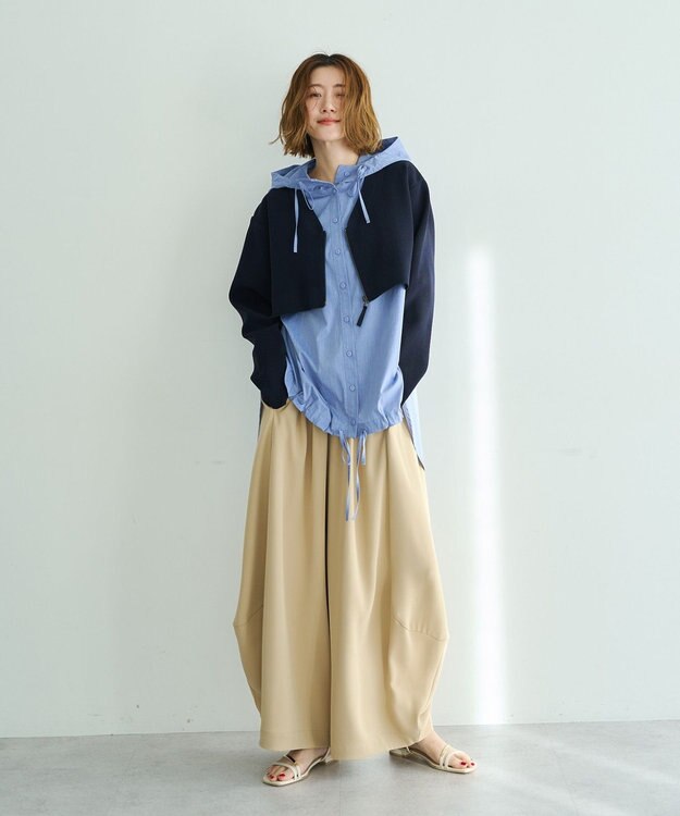 YECCA VECCA コクーンドレープワイドパンツ Beige