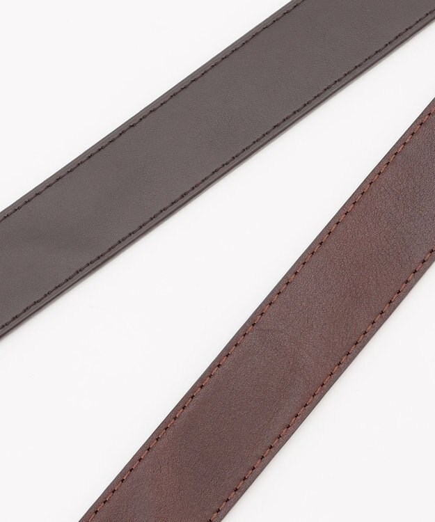 JOSEPH ABBOUD 【キングサイズ・日本製】ディナオイルスクイーズベルト ダークブラウン系