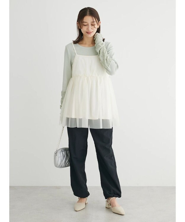 Green Parks ・ＳＵＧＡＲ　ＳＰＯＯＮ　チュールキリカエロンＴＥＥ Light Green