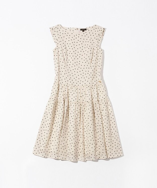TOCCA 再入荷！【洗える！】VACANCE ドレス ベージュ×ブラックドット系5