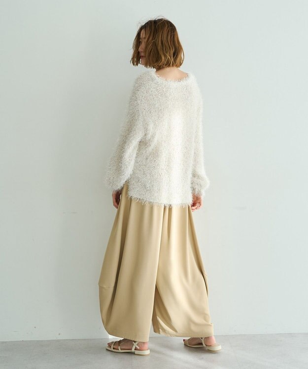 YECCA VECCA コクーンドレープワイドパンツ Beige