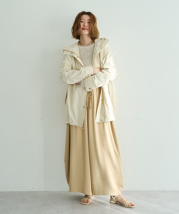YECCA VECCA コクーンドレープワイドパンツ Beige