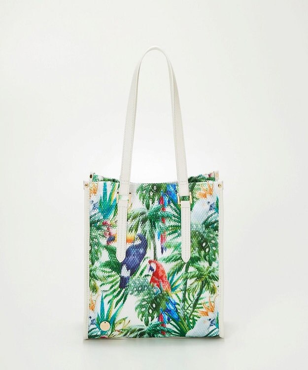 TOPKAPI 【TREASURE TOPKAPI】メッシュ ダブルプリント A4 トートバッグ グリーン