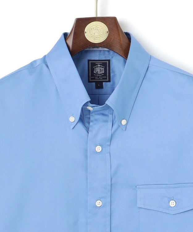 J.PRESS MEN 【J.PRESS ORIGINALS】Finx Cotton Twill Baggy Fit Pullover Shirt サックスブルー系