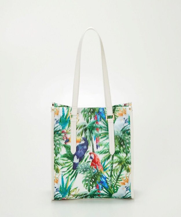 TOPKAPI 【TREASURE TOPKAPI】メッシュ ダブルプリント A4 トートバッグ グリーン