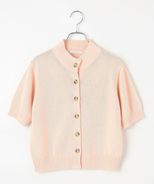 #Newans 〈花乃まりあさんコラボ〉コットンコードカーディガン ピンク