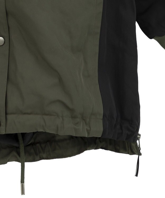 YECCA VECCA パディングフーディーコート Khaki