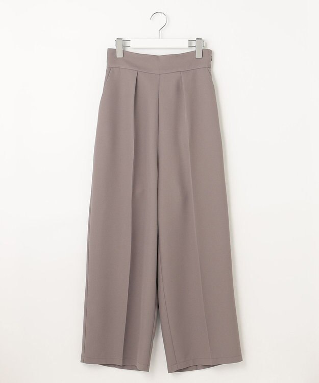 Feroux サスペンダー付きハイウエスト パンツ ライトグレー系