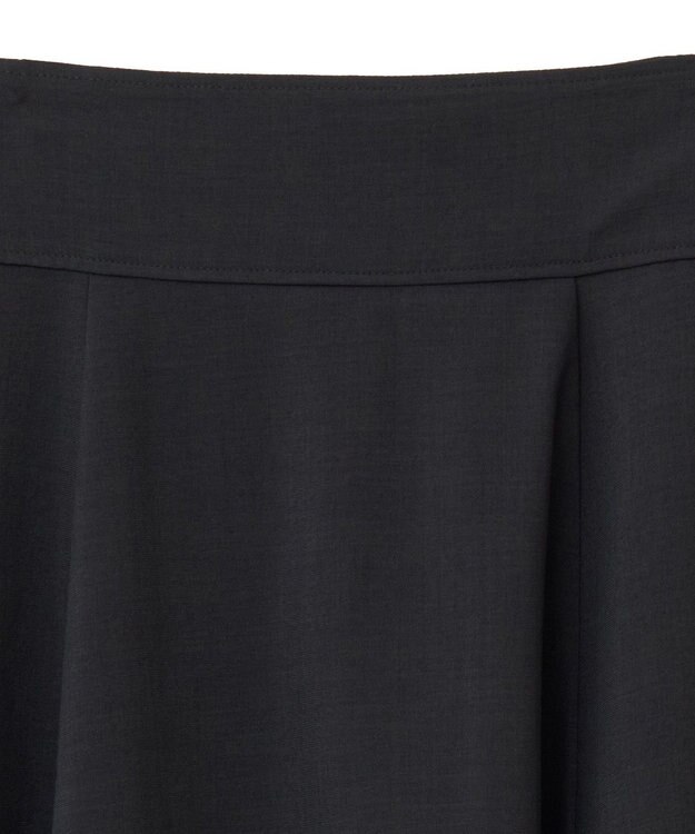 earth music&ecology シアーバックレースアップフレアスカート Black