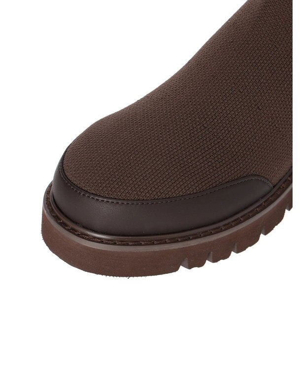 AMERICAN HOLIC ニットショートブーツ Brown