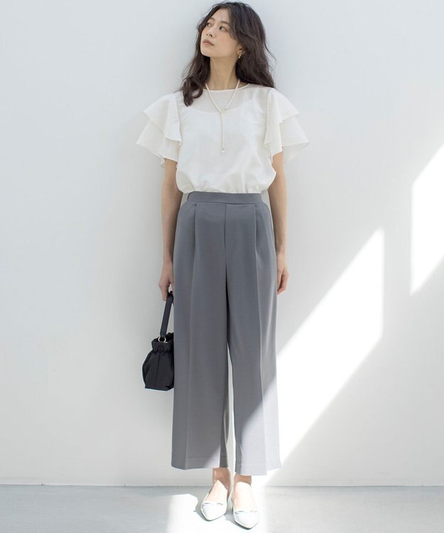 組曲 カールマイヤーフリル ブラウス アイボリー系