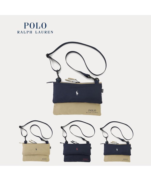 MOONBAT POLO RALPH LAUREN（ポロ ラルフ ローレン）ポロポニー マルチ傘袋 レインバッグ 無地 吸水生地／撥水 透湿 ネイビー