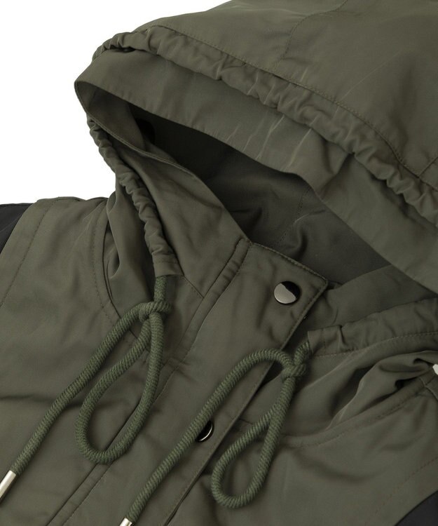 YECCA VECCA パディングフーディーコート Khaki