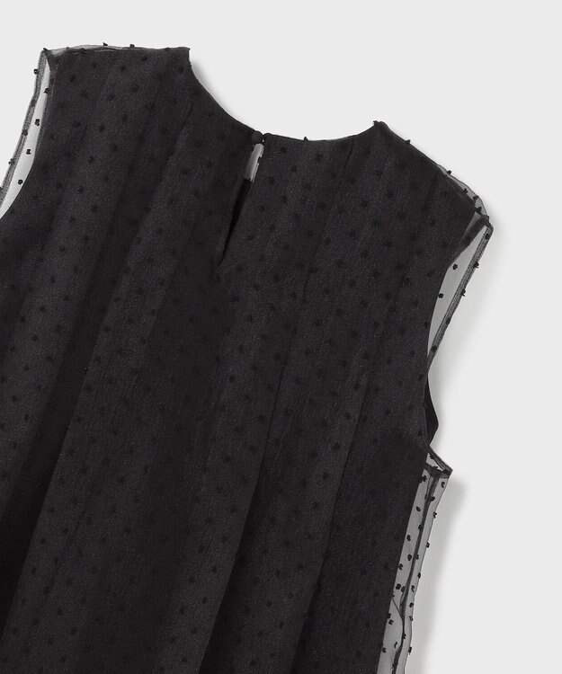 GRACE CONTINENTAL シアージャガードカットトップ ブラック