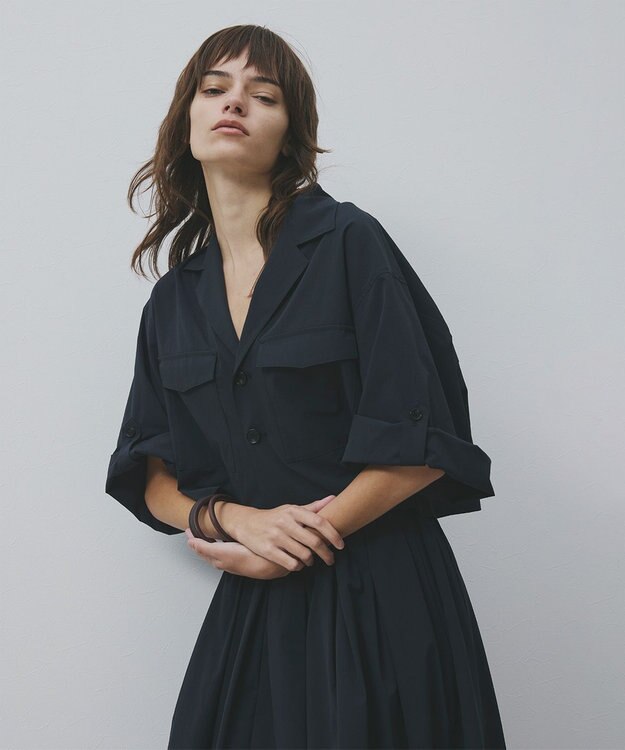 uncrave クールタッチカラータイプライター シャツジャケット ブラック