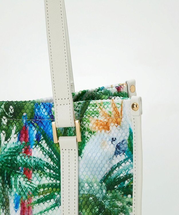 TOPKAPI 【TREASURE TOPKAPI】メッシュ ダブルプリント A4 トートバッグ グリーン