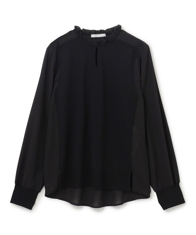 BEIGE， CLARISSE / タイニーフリルニット Black