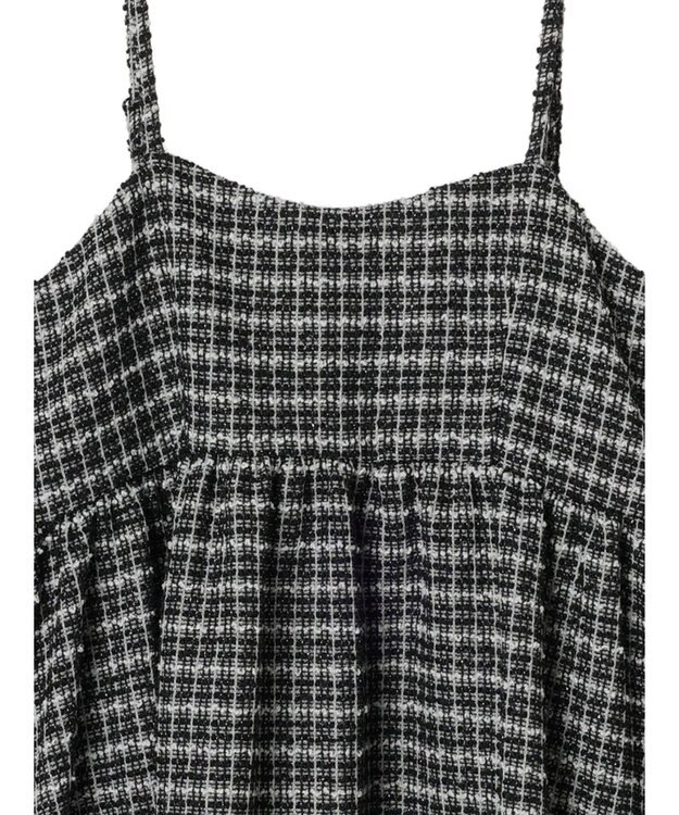 earth music&ecology ツイードキャミチュニック Black