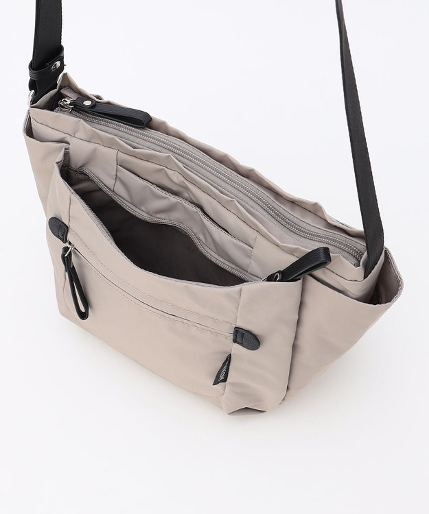 LA BAGAGERIE 【MONICA】ラウンドショルダーバッグ ライトグレー