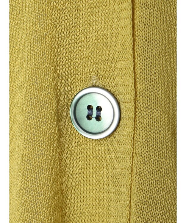 earth music&ecology シアーＢＩＧカーディガン Yellow