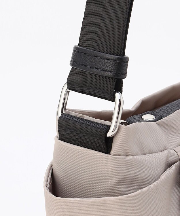 LA BAGAGERIE 【MONICA】ラウンドショルダーバッグ ライトグレー