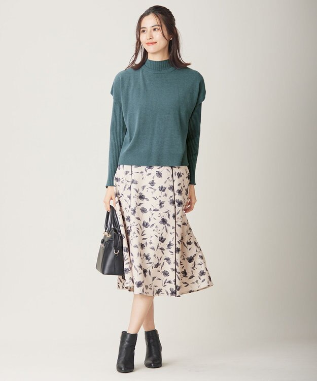 ANY SIS S 【洗える】ニットベストツイン セット ブルーグリーン