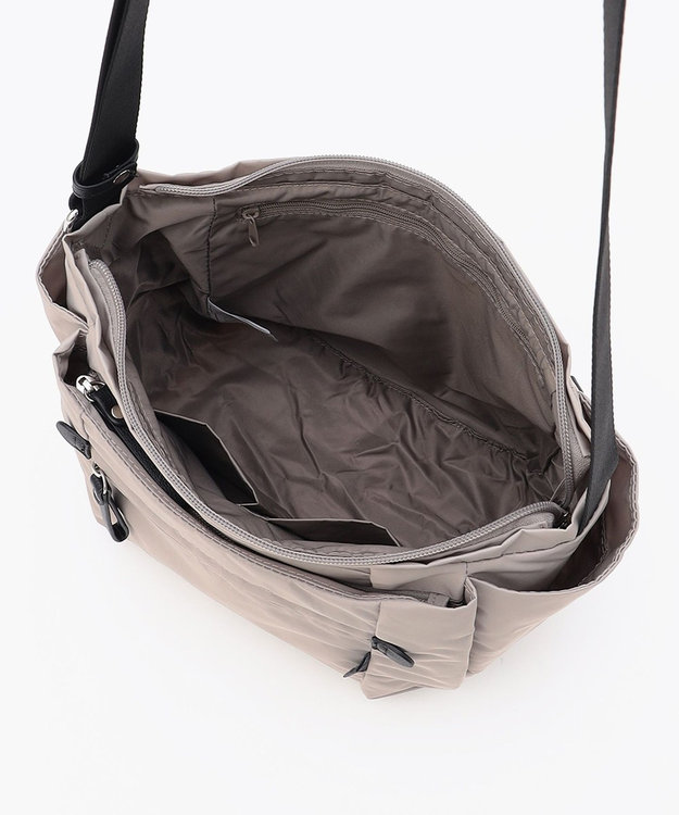 LA BAGAGERIE 【MONICA】ラウンドショルダーバッグ ライトグレー