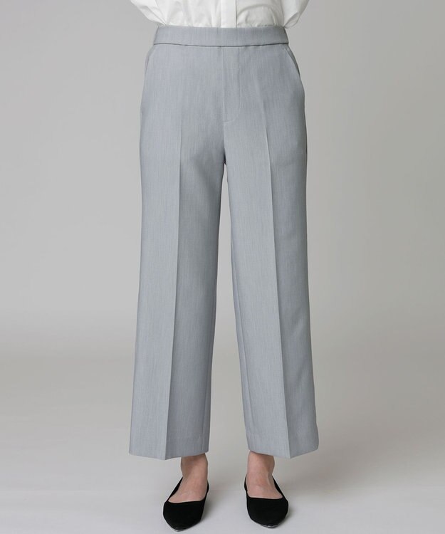 UNFILO L イージーパンツ ストレート ライトグレー系