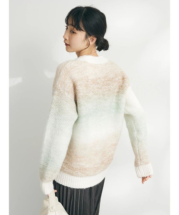 CRAFT STANDARD BOUTIQUE グラデーションクルーネックプルオーバー Ivory