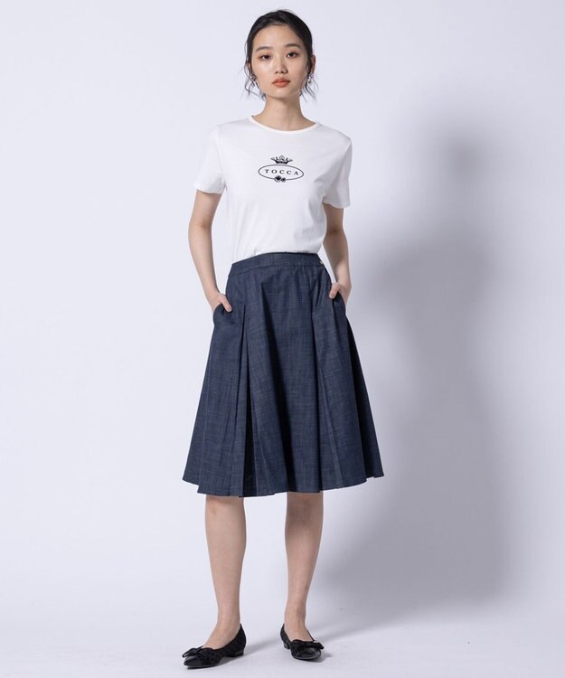 TOCCA HALLMARK FLOCKY LOGO TEE Tシャツ アイボリー系