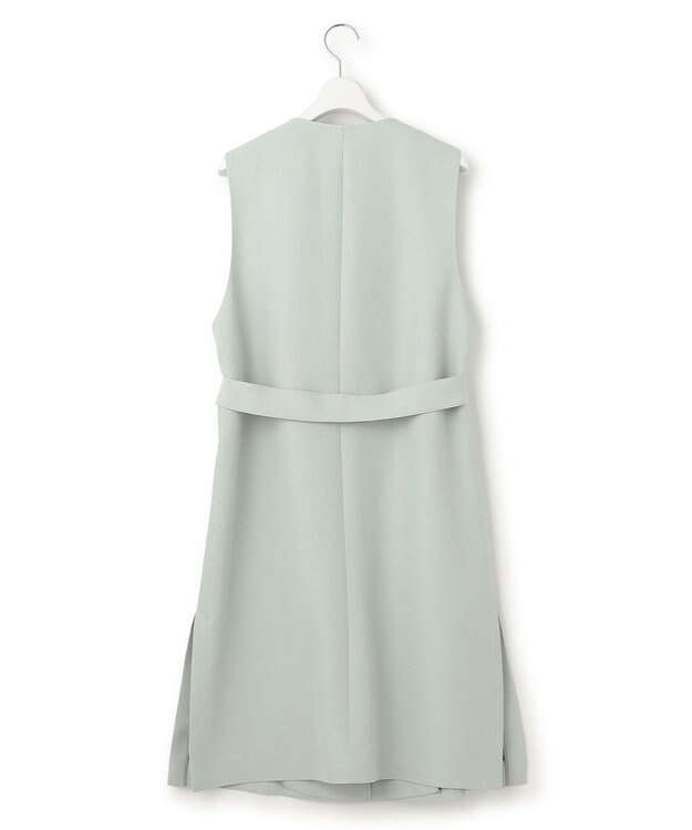 23区 ハイカウントライトクロス ジレ スモーキーグリーン系