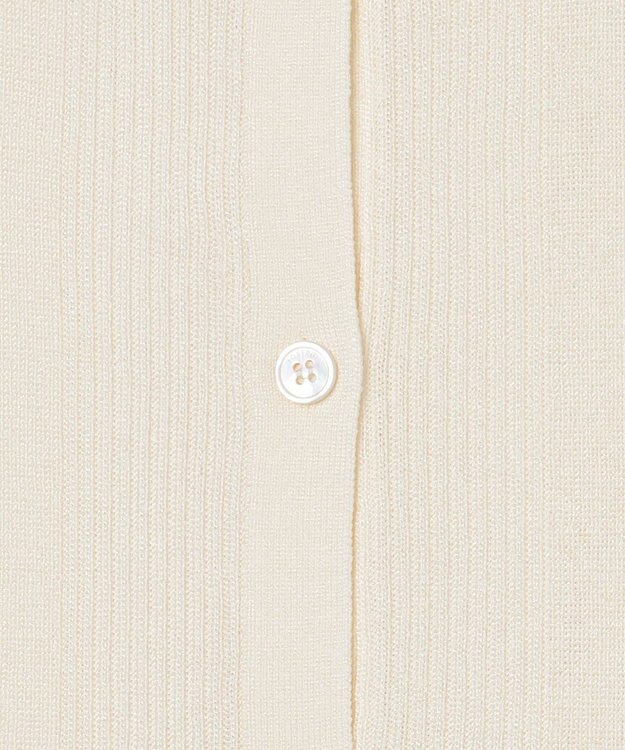 JOSEPH クリスピーレーヨン　ロングスリーブカーディガン Ivory