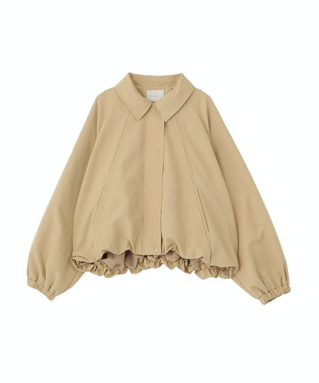 Green Parks 衿付きバルーンブルゾン Beige