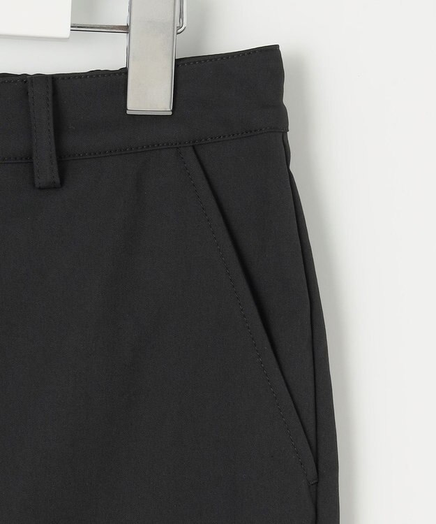 J.PRESS LADIES L 【洗える・撥水】中空タスランチノ テーパード パンツ ブラック系