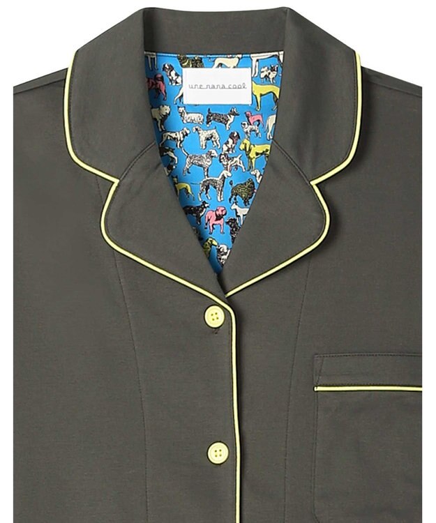 une nana cool 【綿100％】シルケットスムースパジャマ　MADE WITH LIBERTY FABRIC OV