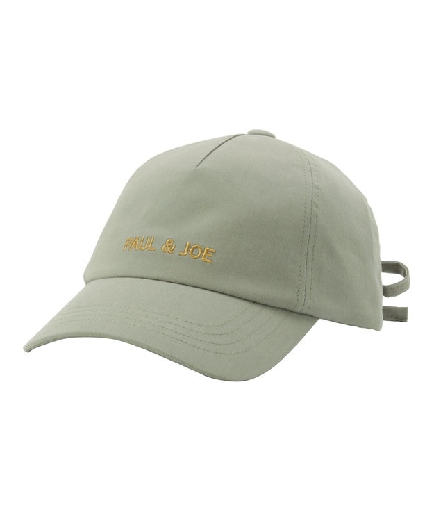 MOONBAT ポール & ジョー (PAUL & JOE ACCESSOIRES) ロゴ刺繍 リボン キャップ カーキー
