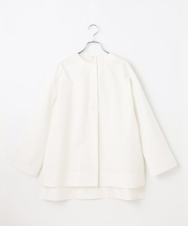 #Newans 【セレモニーにも】＜亀恭子さんコラボ＞下から着られちゃう！シュシュ付き2WAYカフスシャツ ホワイト系