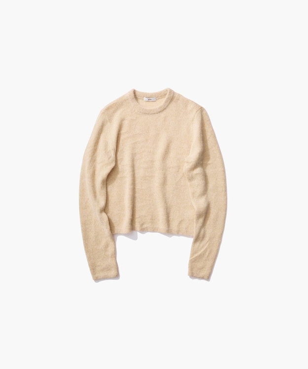 ATON SILK ALPACA | クルーネックセーター YELLOW
