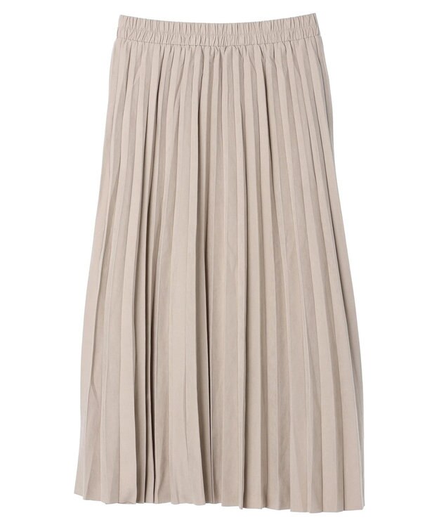 CRAFT STANDARD BOUTIQUE ピーチアコーディオンプリーツスカート Gray Beige