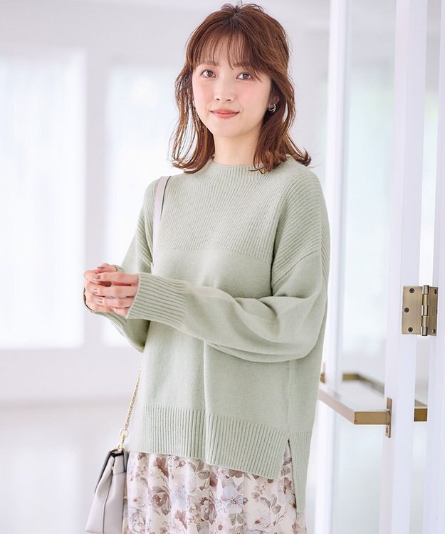 ANY SIS 【洗える】アンゴラブレンド ニット ミントグリーン