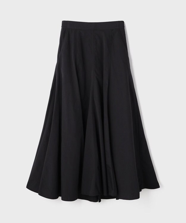 GRACE CONTINENTAL ナイロンボリュームスカート ブラック