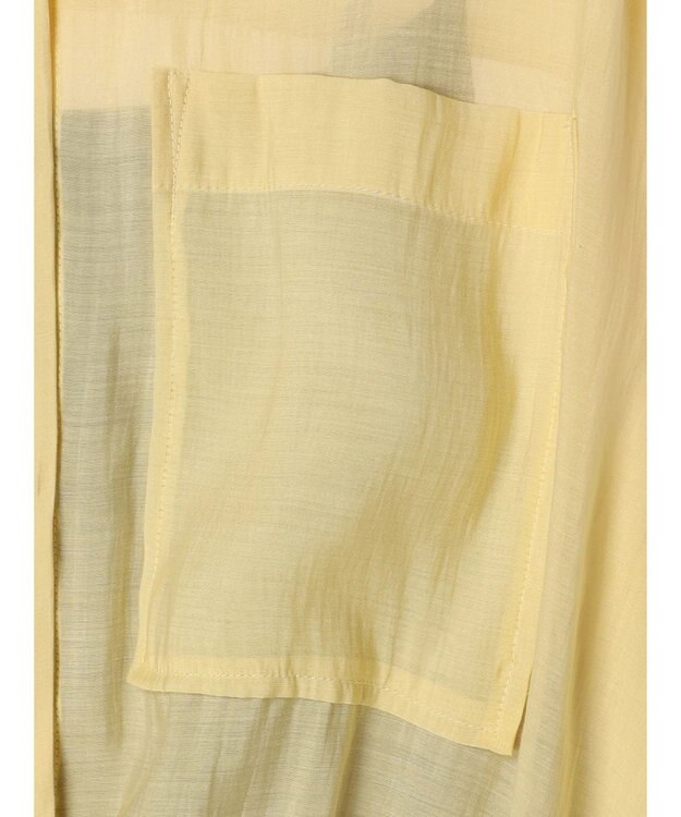 YECCA VECCA 【2点SET】シアーシャツ×Aラインキャミワンピース Yellow