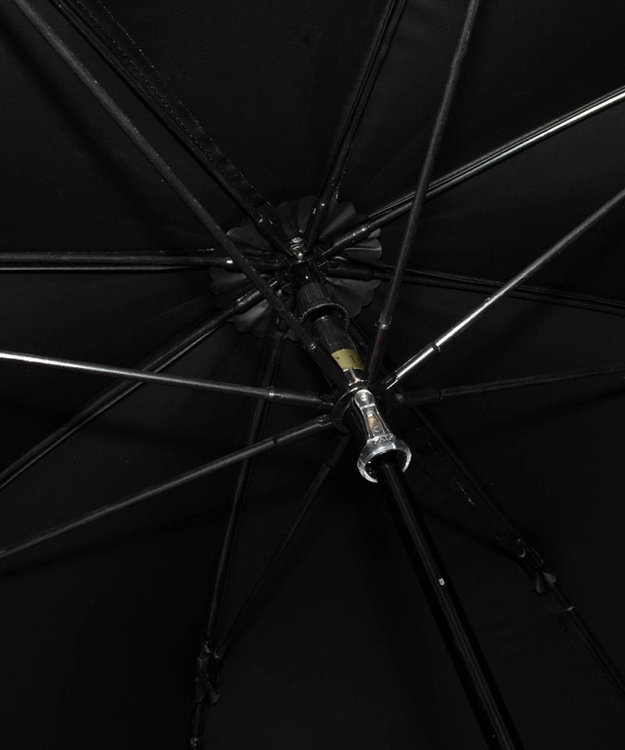 AURORA Beaurance（ビューランス）フリル晴雨兼用パラソル（1段スライドショート傘） 日傘 ブラック