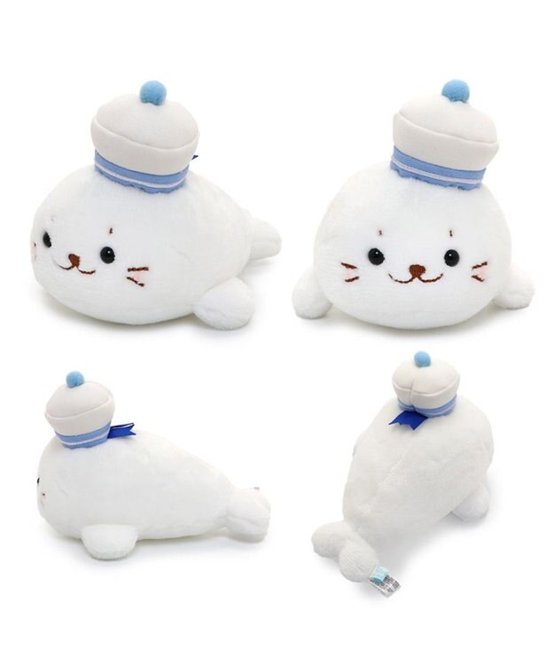 Mother garden しろたん マリン ちびマスコット ぬいぐるみ 《 しろたん / らっこいぬ / らむね》 単品 しろたん